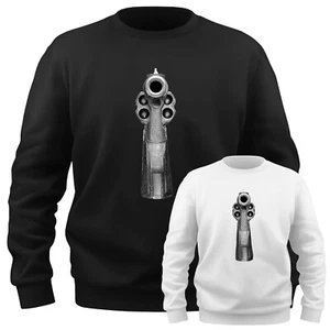 EAKS® Herren Sweatshirt "Gangster Gun" Pistole Revolver Pullover Schützenverein - Bild 1 von 16