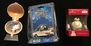 Disney Star Wars R2-D2 & C-3PO Die-cast Car + Pizza Hut Toy & BB-8 Hallmark Orna - Picture 1 of 4