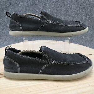 OP Shoes Mens 13 Loafers Gray Canvas Slip On Comfort Casual Low Top Round Toe