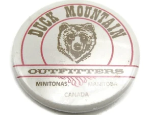 Botón prendedor Duck Mountain Outfitters Manitoba Canadá de colección - Imagen 1 de 5