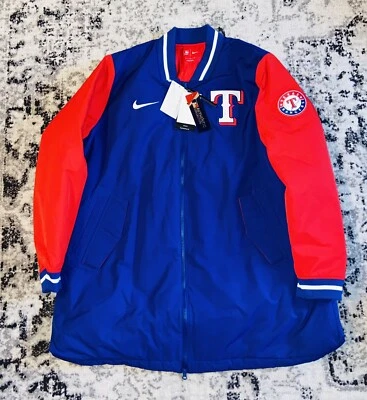 Nike Texas Rangers Authentic Collection Mens Size XL Dugout Performance Jacket - Image 1 of 4
