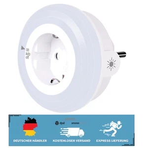 Energiesparende LED Nachtlampe mit 4 Helligkeitsstufen - Warmweiß 2700K 1 Stück - Bild 1 von 2