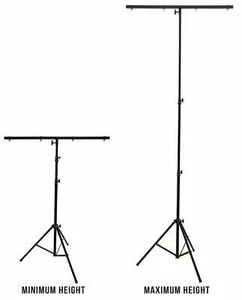 New Adjustable DJ 9 Ft Stage Lighting Tripod T-Bar Light Stand Music Stage - Picture 1 of 4