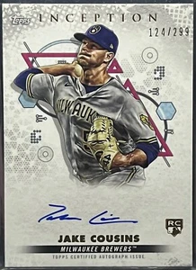 2022 Topps Inception Jake Cousins Rookie Stars Auto 124/299 #BRES-JCS BREWERS - Bild 1 von 2