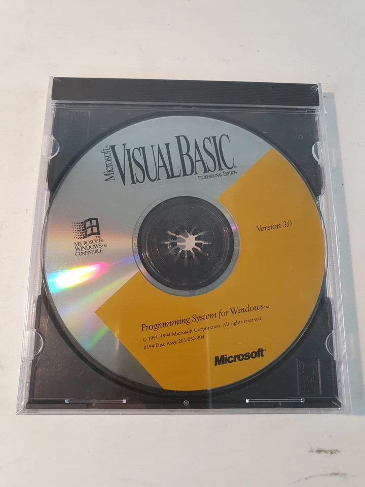 Microsoft Visual Basic Professional Edition Version 3.0 PC CD-ROM 1994 Windows 3 - Image 1 of 3