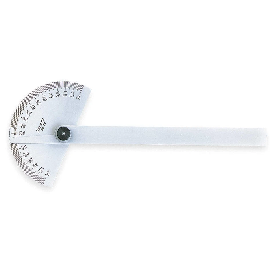 STARRETT C19 Manual-Reading Protractor,Grad 1 deg 2ZUY3 - Image 1 of 1