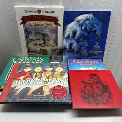 Lot of 8 Christmas Holiday Picture Books for Children Foto 1 de 4