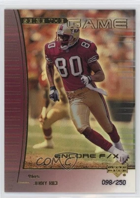 1999 Upper Deck Encore Seize the Game F/X Gold /250 Jerry Rice #SG16 HOF - Image 1 of 2