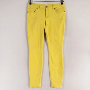 Cabi Jeans Womens Sz 6 Citron Yellow Skinny Leg Low Rise Stretch Casual * - Picture 1 of 14