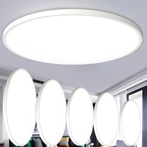 Lámpara de techo LED 12-60W Panel Lámpara de techo Salón Cocina Dormir Baño Lámpara IP44 - Imagen 1 de 174