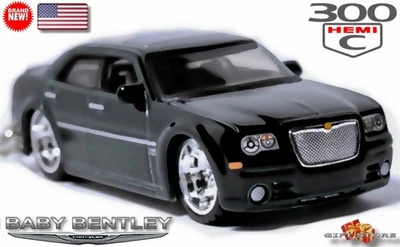 🎁🚦🆕 ULTRA RARE KEY CHAIN BLACK CHRYSLER 300C V8 (BABY BENTLEY)💕NICE GIFT💕🎁 - Image 1 of 4