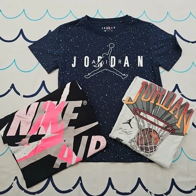 Lote de 3 camisetas Nike Air Jordan para niños talla S Foto 1 de 4