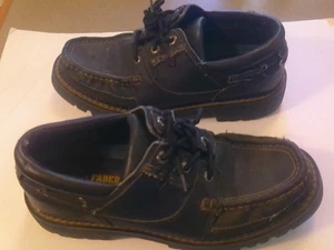 Faded Glory Shoes Womens 10W Black Chunky Lug Sole Y2K 90's Retro Grunge Vintage - Picture 1 of 7