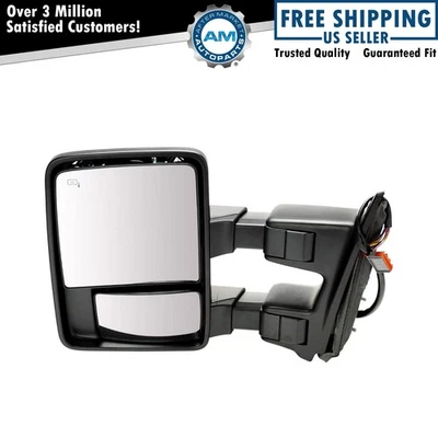 Tow Mirror Heat Signal Power Folding Telescoping Driver Side Left for Super Duty - Image 1 of 4