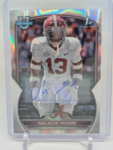 2022 Bowman Chrome University Lava Refractor Auto Malachi Moore /199 - Bild 1 von 2