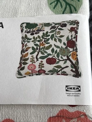New IKEA VILDPERSILJA White Botanical Floral Pillow Cover 20" x 20" Euro Size - Image 1 of 4
