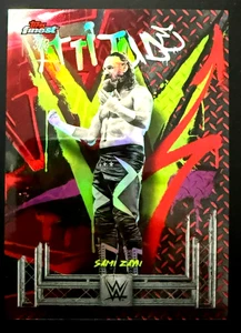 2025 Topps WWE Finest Sami Zayn Rare Red 3/3 Bookend! - Bild 1 von 2
