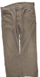 Pantalones de pana para hombre Levi's 514 con lengüeta blanca 38x29 beige/bronceado usados - Imagen 1 de 3