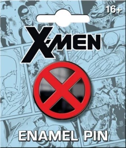 Marvel Comics X-Men Red and Black X Logo Thick Metal Enamel Pin NEW UNUSED - Picture 1 of 1