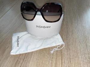 Original Yves Saint Laurent YSL 6349/S Damen-Sonnenbrille - Italien - Havanna - - Bild 1 von 5