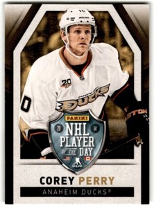 2013-14 Panini Player of the Day Corey Perry #7 Anaheim Ducks