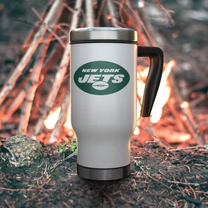 New York JETS Fan Gift Cute Insulated JETS Coffee Travel Mug Christmas Gift - Picture 1 of 8