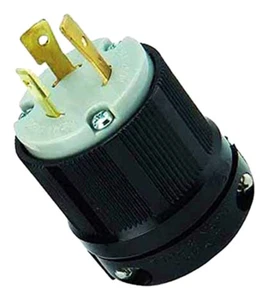 Ocsparts L6-20P Locking Plug, 20A 250V AC, 2 Pole 3 Wire, Cul Listed, NEMA L6-20 - Picture 1 of 2