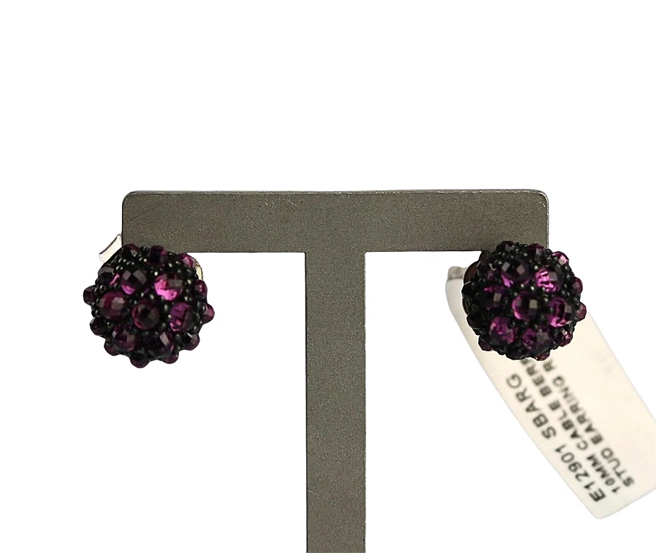 David Yurman 10mm Osetra Cable Bayas Rojo Granate Pendientes Caja Nueva Foto 1 de 4