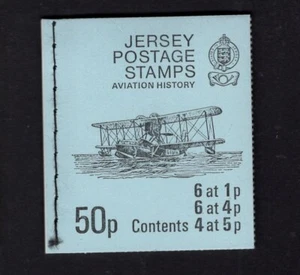 Jersey 1975 50p Aviation History Upright Panes Booklet SG SB23 - Bild 1 von 1