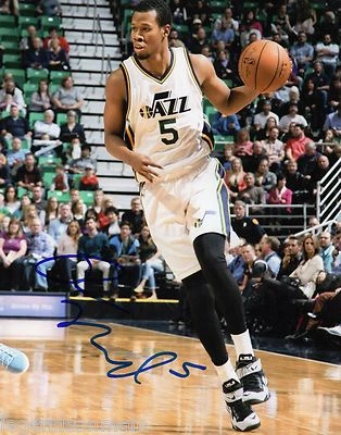 Foto firmada autografiada de Rodney Hood Utah Jazz 8x10 certificado de autenticidad LOM (PH3395) Foto 1 de 2