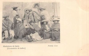 Ecuador - Disfraces de indios - Músicos - Ed. Laso - Imagen 1 de 2