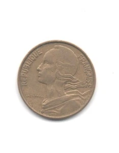 France 10 Centime Coin- 1968 - Ungraded Vintage - Picture 1 of 2