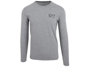 Emporio Armani EA7 long sleeve shirt sweatshirt crew neck 100% cotton size M - Picture 1 of 6