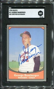 1990 Pacific #11 George Bamberger Baltimore Orioles - SGC Authentic Autograph - Bild 1 von 2