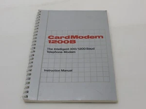 Scheda Modem 1200B Manuale Istruzioni Il Telefono Intelligente 300/1200 Baud - - Foto 1 di 6
