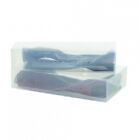Fold Down Boot Boxes Set Of 2Pcs, Transparent- Large Or Extra Large