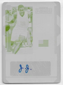 JJ CULVER 2020-21 PANINI CONTENDERS BORRADOR PLACA DE IMPRESIÓN AUTOMÁTICA 1/1 TIMBERWOLVES - Imagen 1 de 1