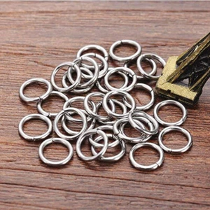 10MM 30 Pcs Stainless Steel Jump Rings & Split Rings Jewelry Findings Accessorie - Picture 1 of 1