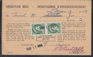 Canada - Mar 1959 4c Postage Due Card - Picture 1 of 1