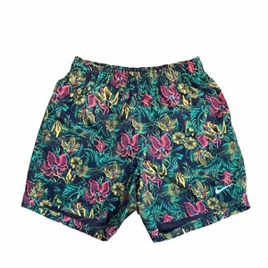 Nike Shorts Flower Allover Print Hawaiian Floral Swim Size S - Picture 1 of 8