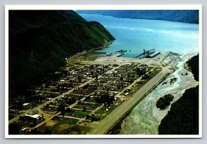 Skagway Alaska Luftaufnahme Vintage Postkarte ohne Post - Bild 1 von 2