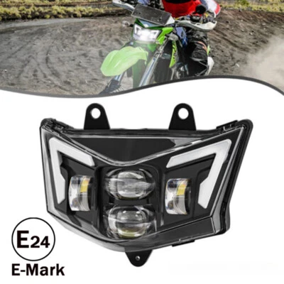 Farol de LED conjunto de feixe alto/baixo Kawasaki KLX 125 KLX 450R para 2008-2023 - Imagem 1 de 4