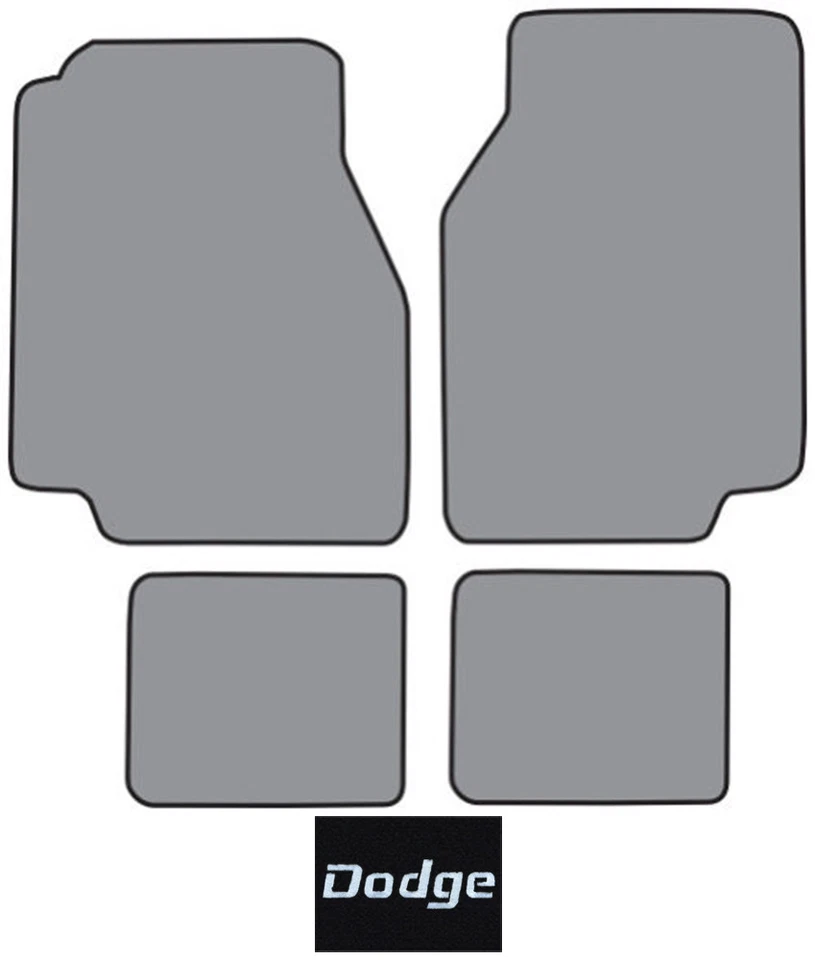 1978 - 1979 道奇 Magnum Cutpile 地毯标志地板垫 4 件 — 第 1/2 张图片