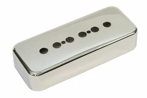 Metal P90 Soapbar Pickup Cover Import spaced 50mm pole spacing Nickel Plated - Picture 1 of 2