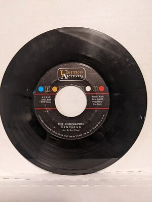 45 ~The Highwaymen: "Santiano / Michael" 1967 United Artists (EX) Foto 1 de 4