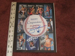 1990 Jim Palmer Signed Jockey Men's Underwear 1990s Ad ~Baltimore Orioles Hofer! - Picture 1 of 6