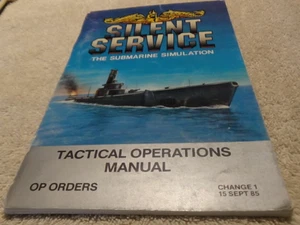 Silent Service The Submarine Simulation Tactical Operations Manual 1985 - Picture 1 of 2