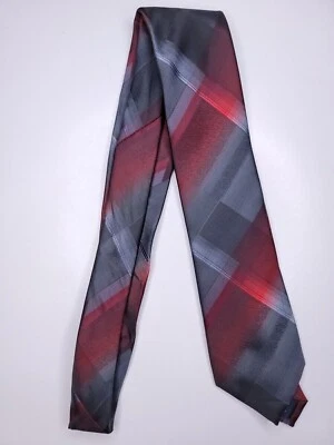 John Ashford Mens Formal Necktie 59"Lx3.25"W Maroon/Gray Neck Tie - Image 1 of 4