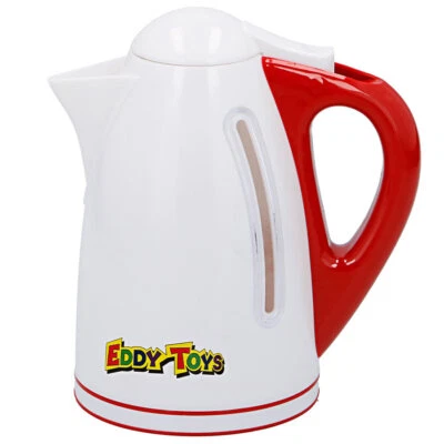 EDDY TOYS Kinder Spielzeug Wasserkochr Küchengeräte Kinderküche Zubehör Spielküche Rot