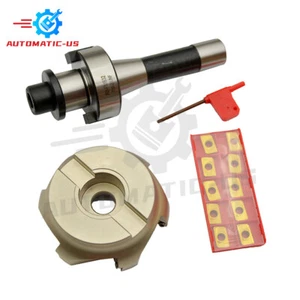 4" 90 Degree Indexable Face Shell Mill Cutter, R8 Arbor with APMT1604 Insert - Picture 1 of 10